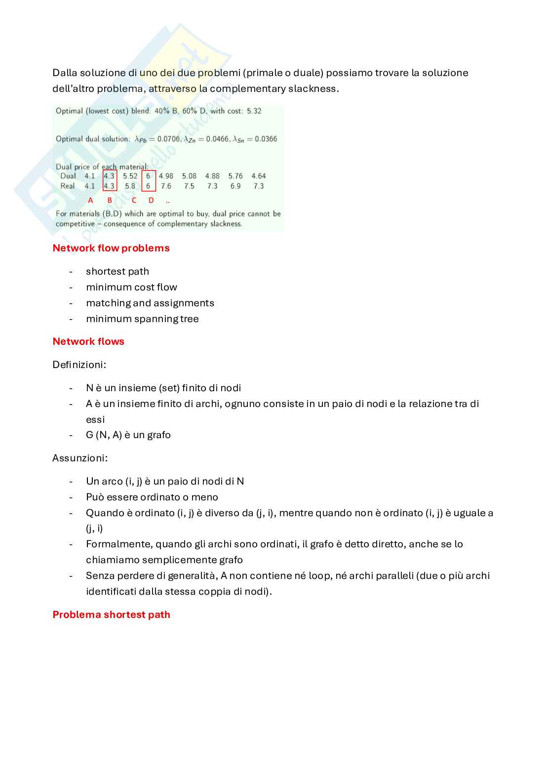 Appunti Optimization and data science for management (primo parziale, parte 1) Pag. 2
