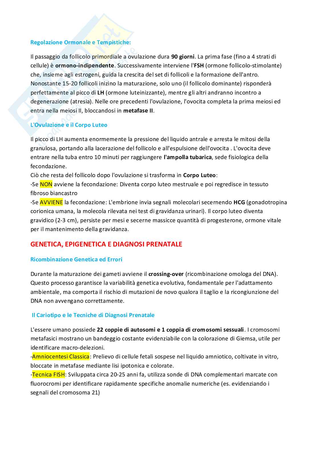 Embriologia Pag. 2