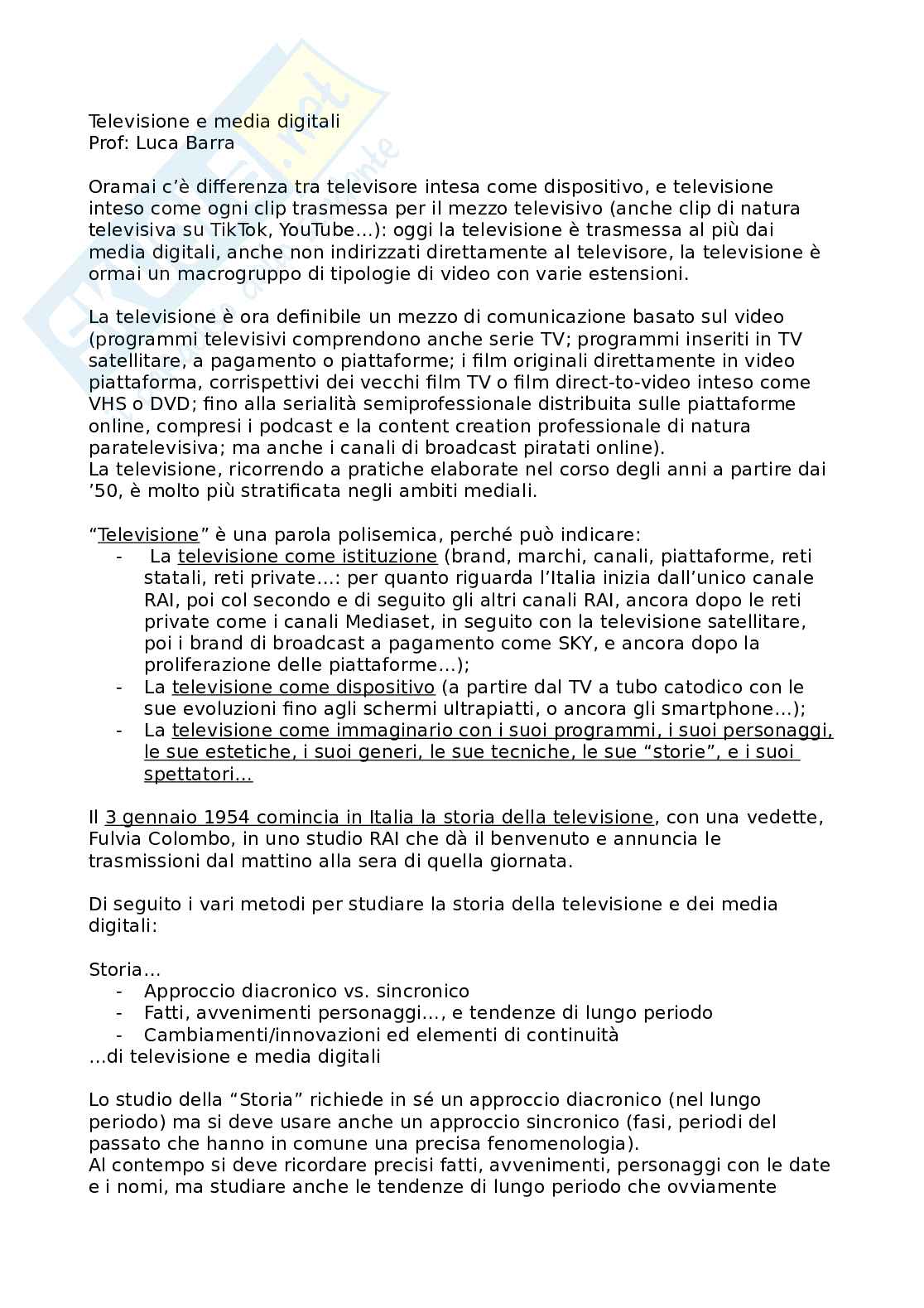 Storia della radio e della televisione  Pag. 1