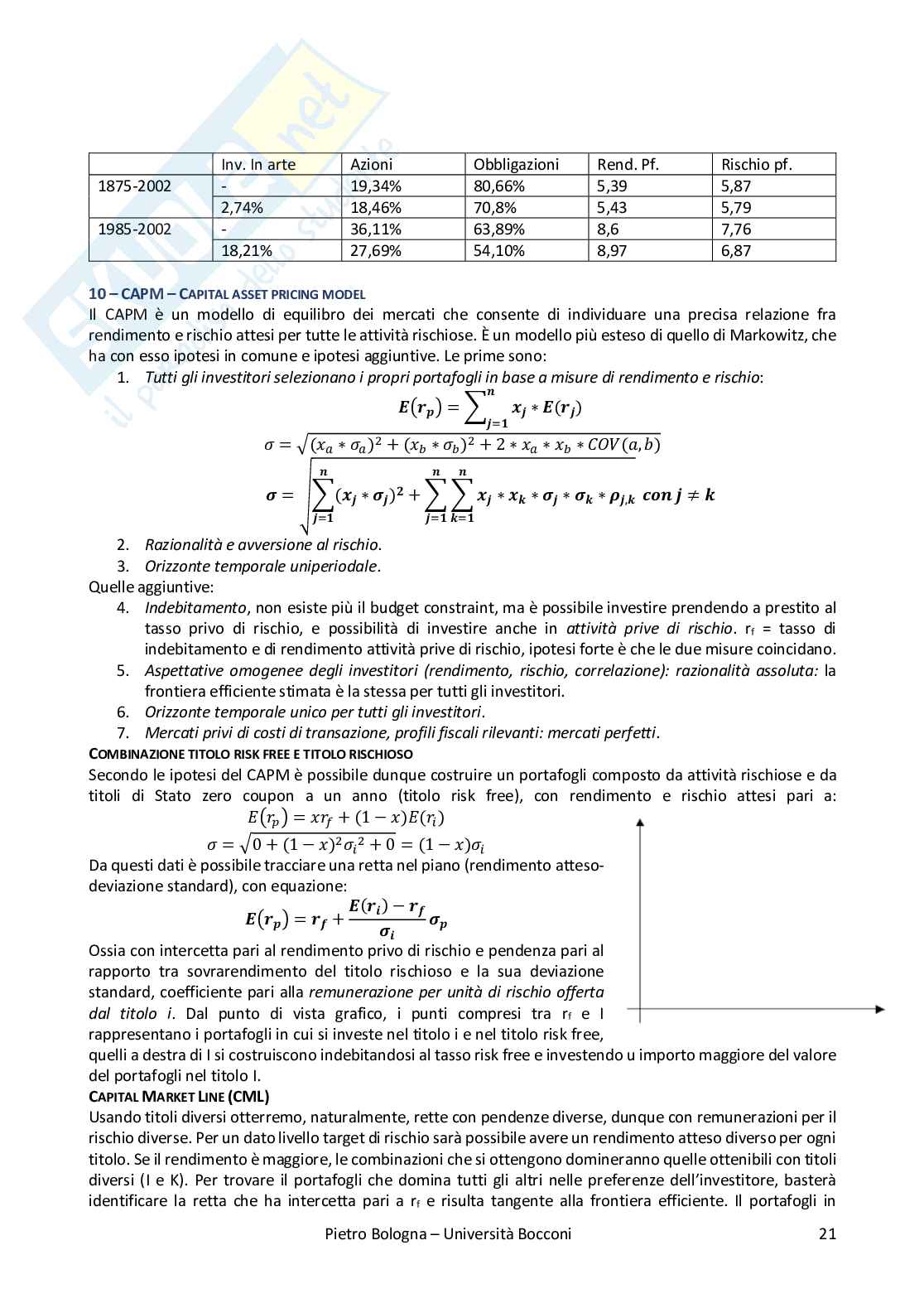 Appunti esame di Economia dei Mercati Mobiliari, prof. Fabrizi - Ferrari Pag. 21
