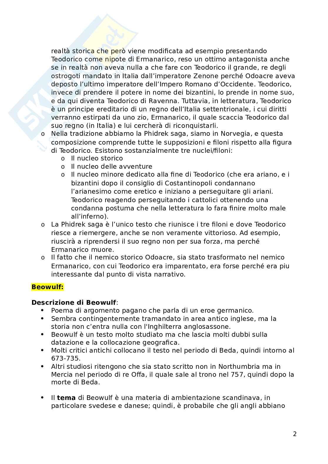 Appunti completi Filologia germanica   Pag. 2