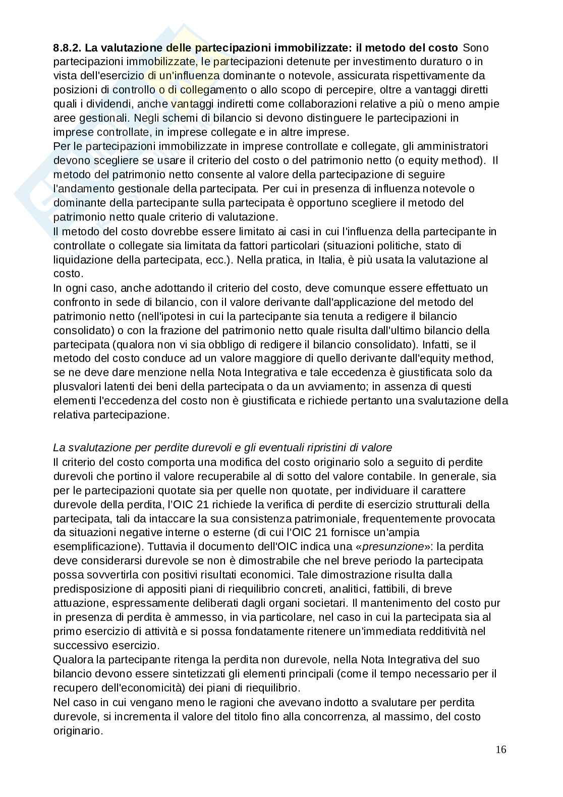 Appunti Contabilità e bilancio, secondo parziale  Pag. 16