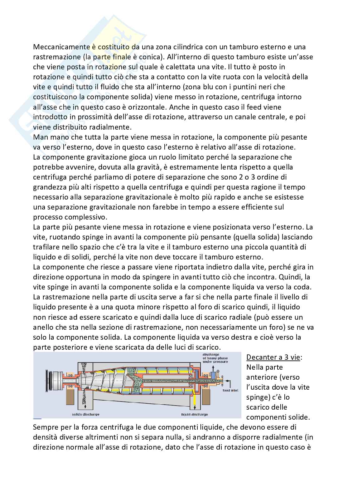Impianti e macchine per la separazione Pag. 11