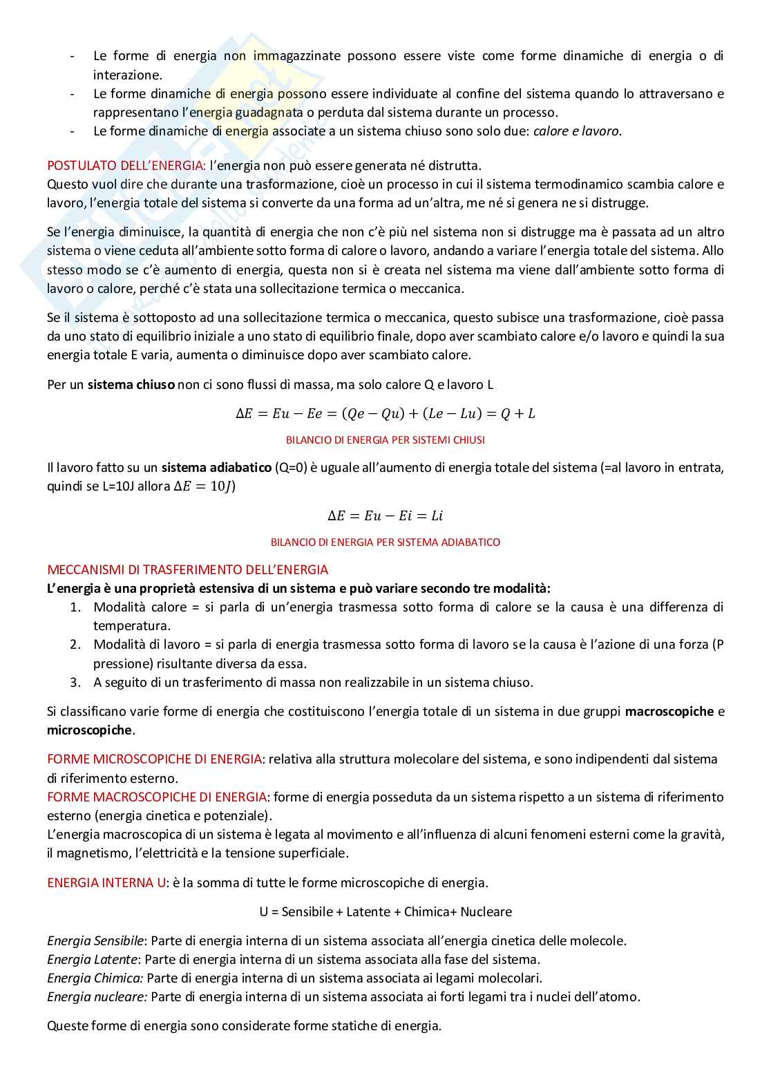 Riassunto esame Fisica tecnica, Prof. Mistretta Marina, libro consigliato Fisica tecnica ambientale, Yunus A. Cengel, Giuliano dall'o, Luca Sarto Pag. 6