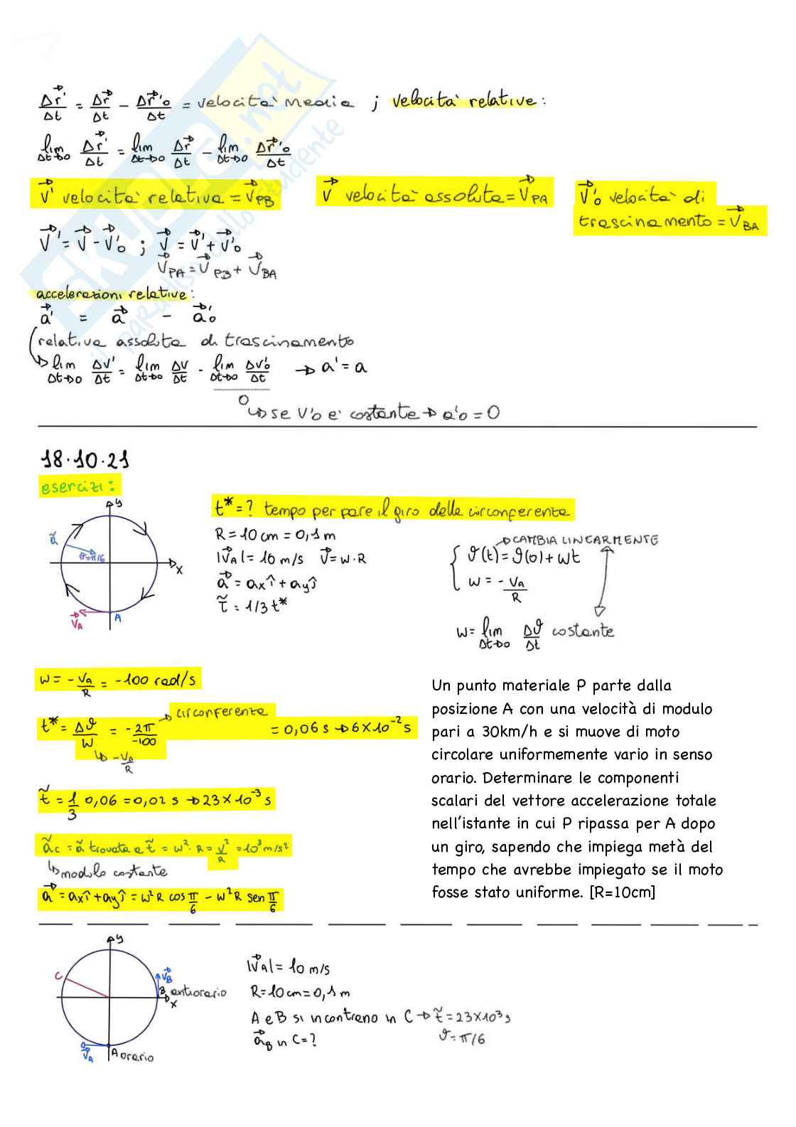 Fisica generale  Pag. 16