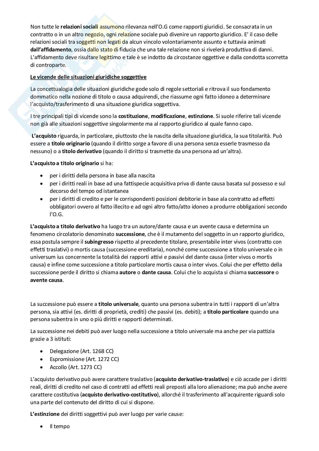 Riassunto esame Diritto privato 1, libro consigliato Mazzamuto Pag. 31