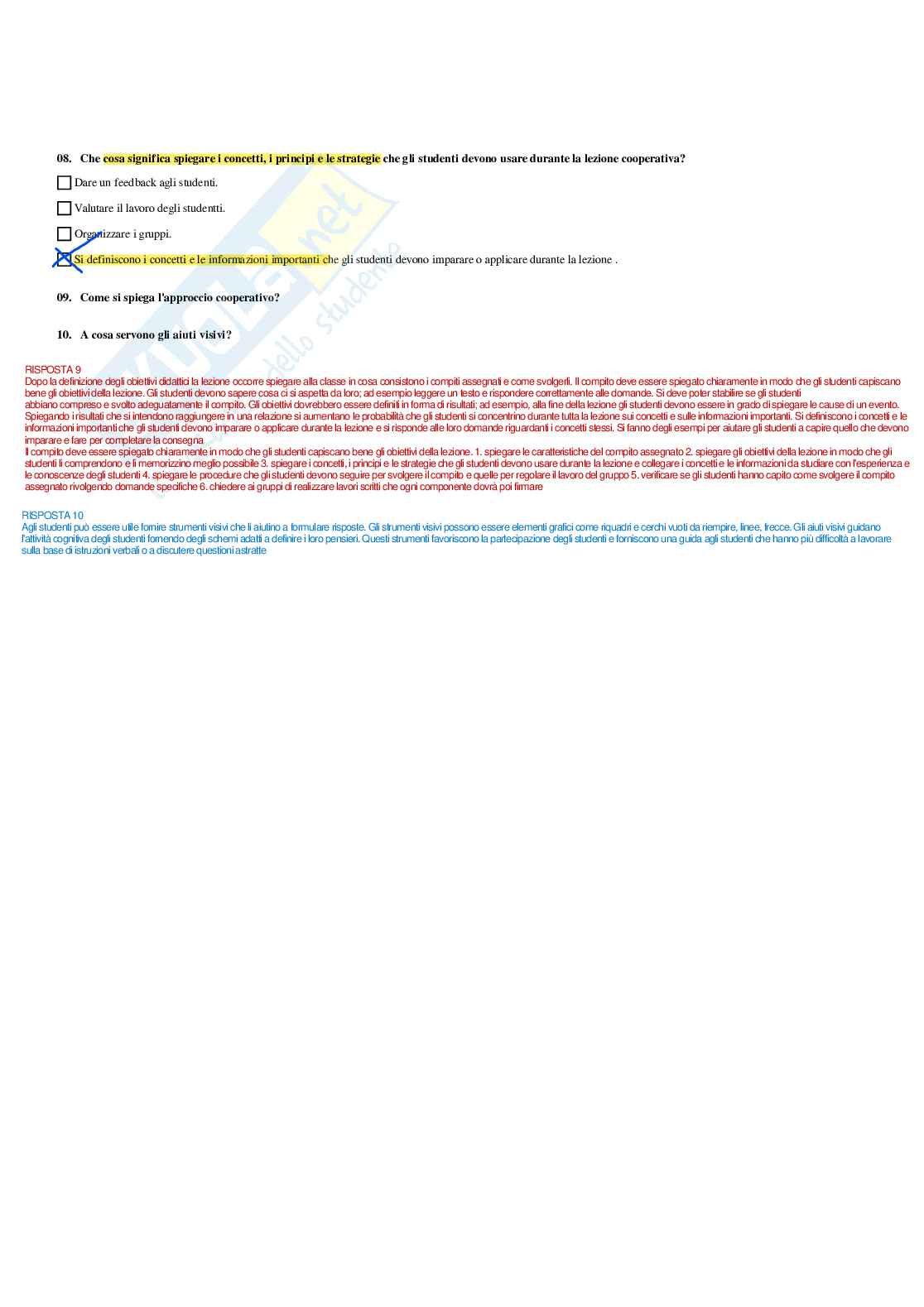 Paniere Completo di Didattica dell'inclusione (2026) - Risposte multiple e aperte corrette Pag. 31