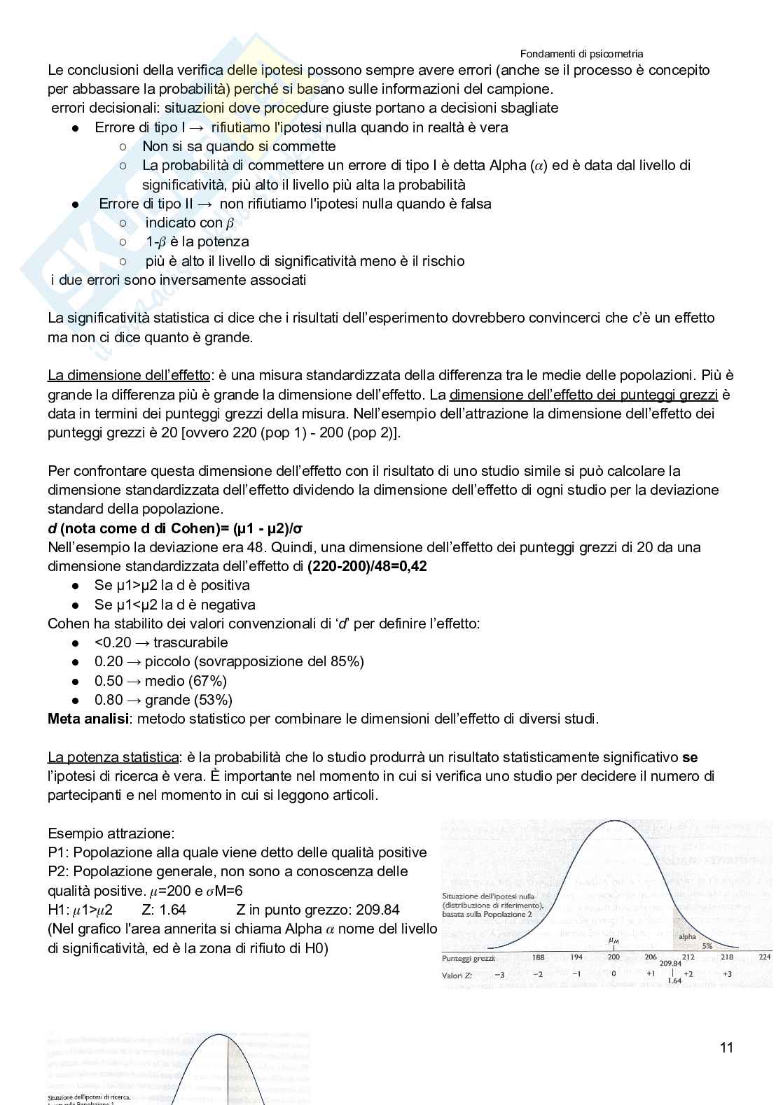 Fondamenti di psicometria Pag. 11
