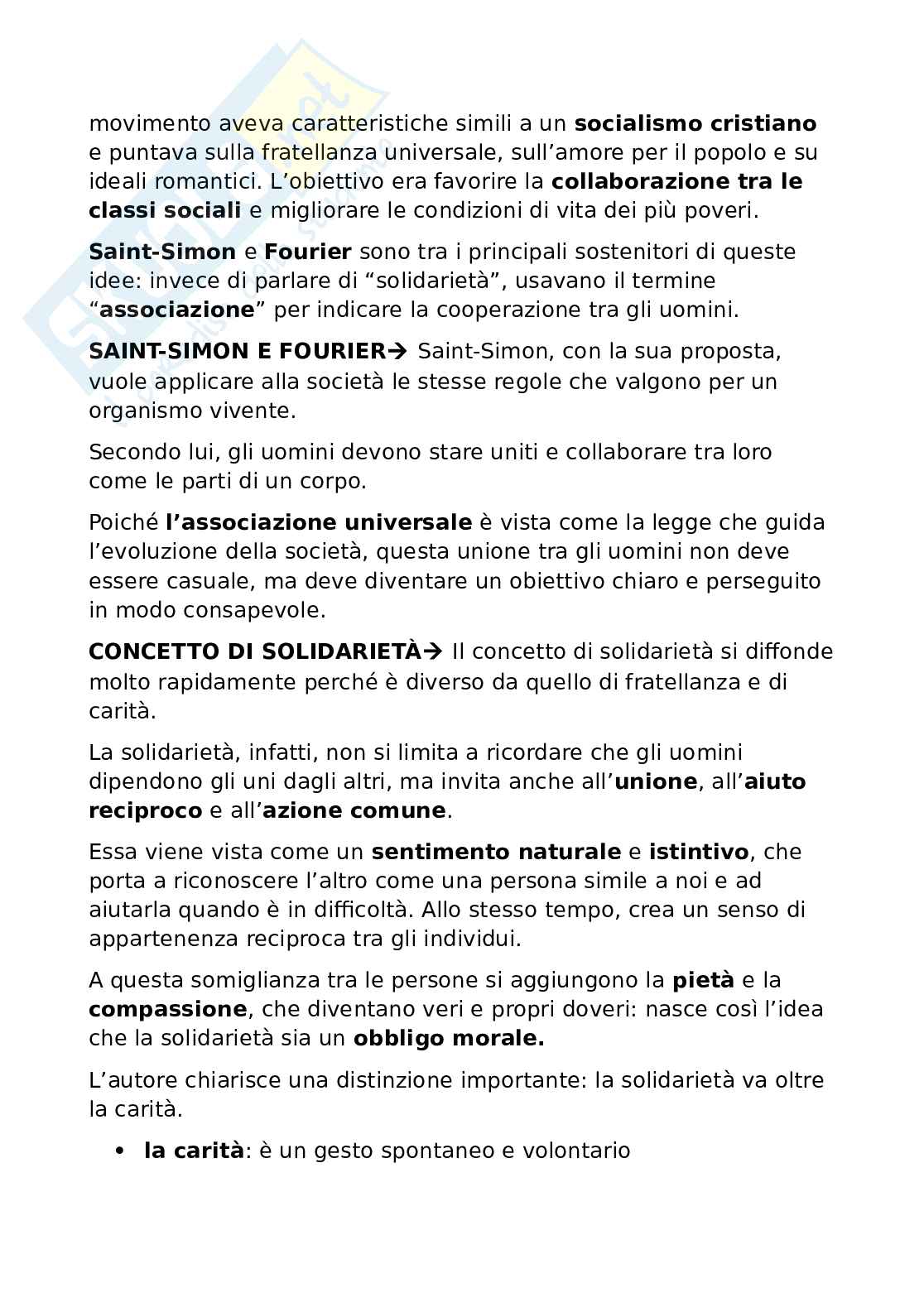 Riassunto esame Teoria generale del diritto, Prof. Vincenzo Acciaro, libro consigliato La solidarietà. Storia di un'idea, Blais Pag. 11