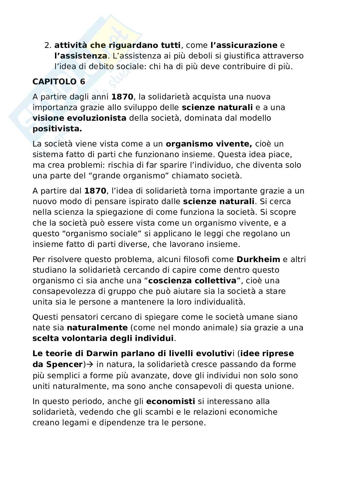 Riassunto esame Teoria generale del diritto, Prof. Vincenzo Acciaro, libro consigliato La solidarietà. Storia di un'idea, Blais Pag. 31