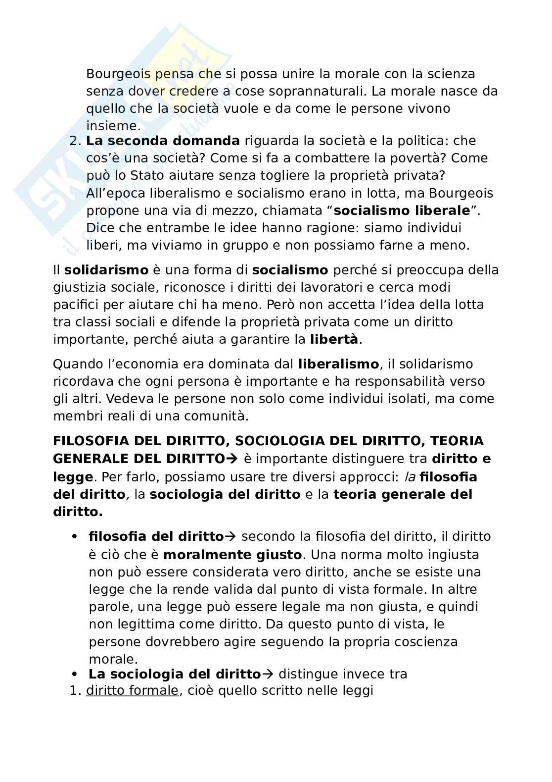 Riassunto esame Teoria generale del diritto, Prof. Vincenzo Acciaro, libro consigliato La solidarietà. Storia di un'idea, Blais Pag. 6