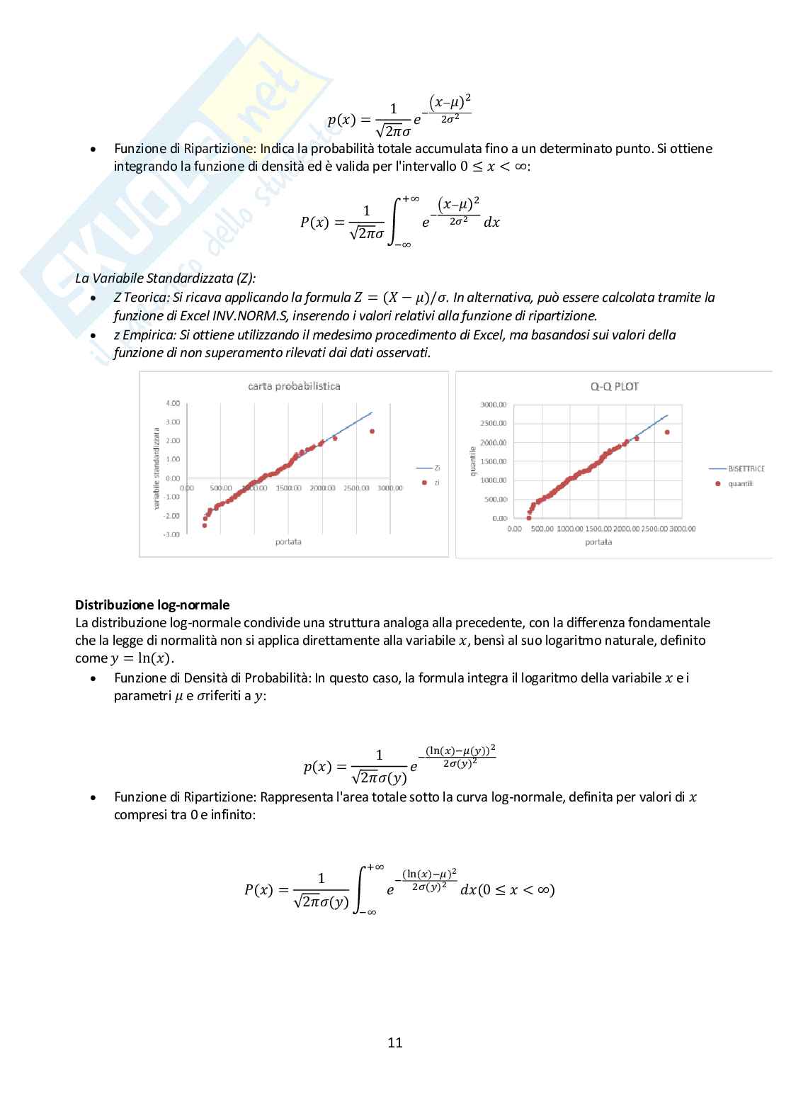 Relazione esercitazioni Idrologia e infrastrutture idrauliche Pag. 11