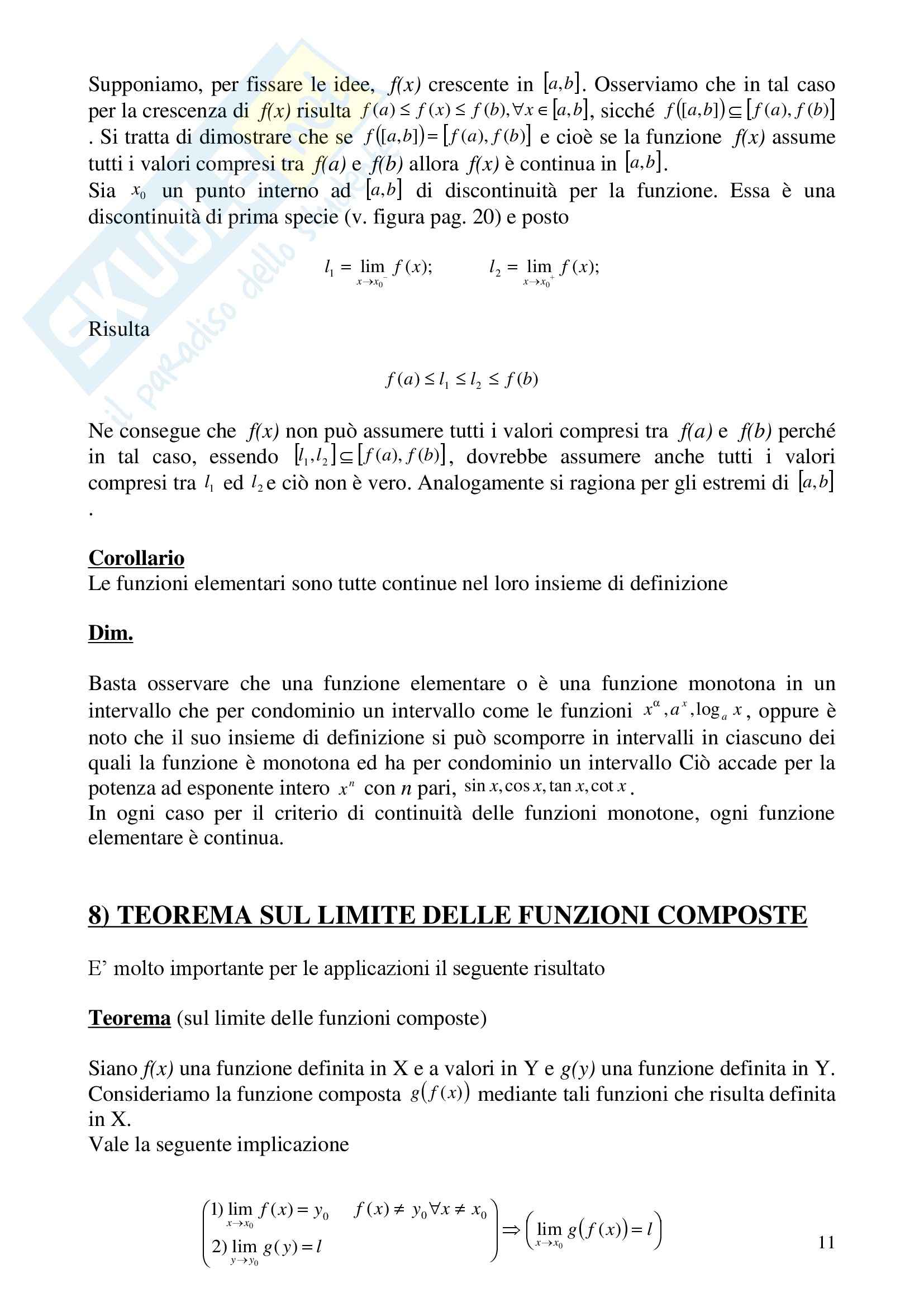 Analisi matematica I - i punti di accumulazione Pag. 11