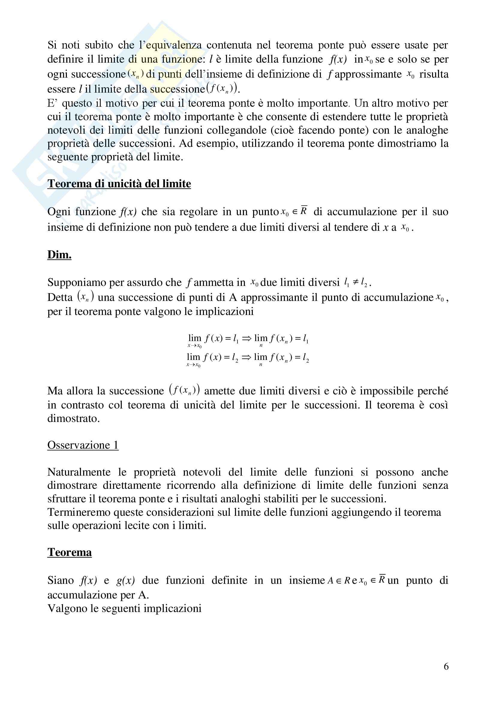 Analisi matematica I - i punti di accumulazione Pag. 6