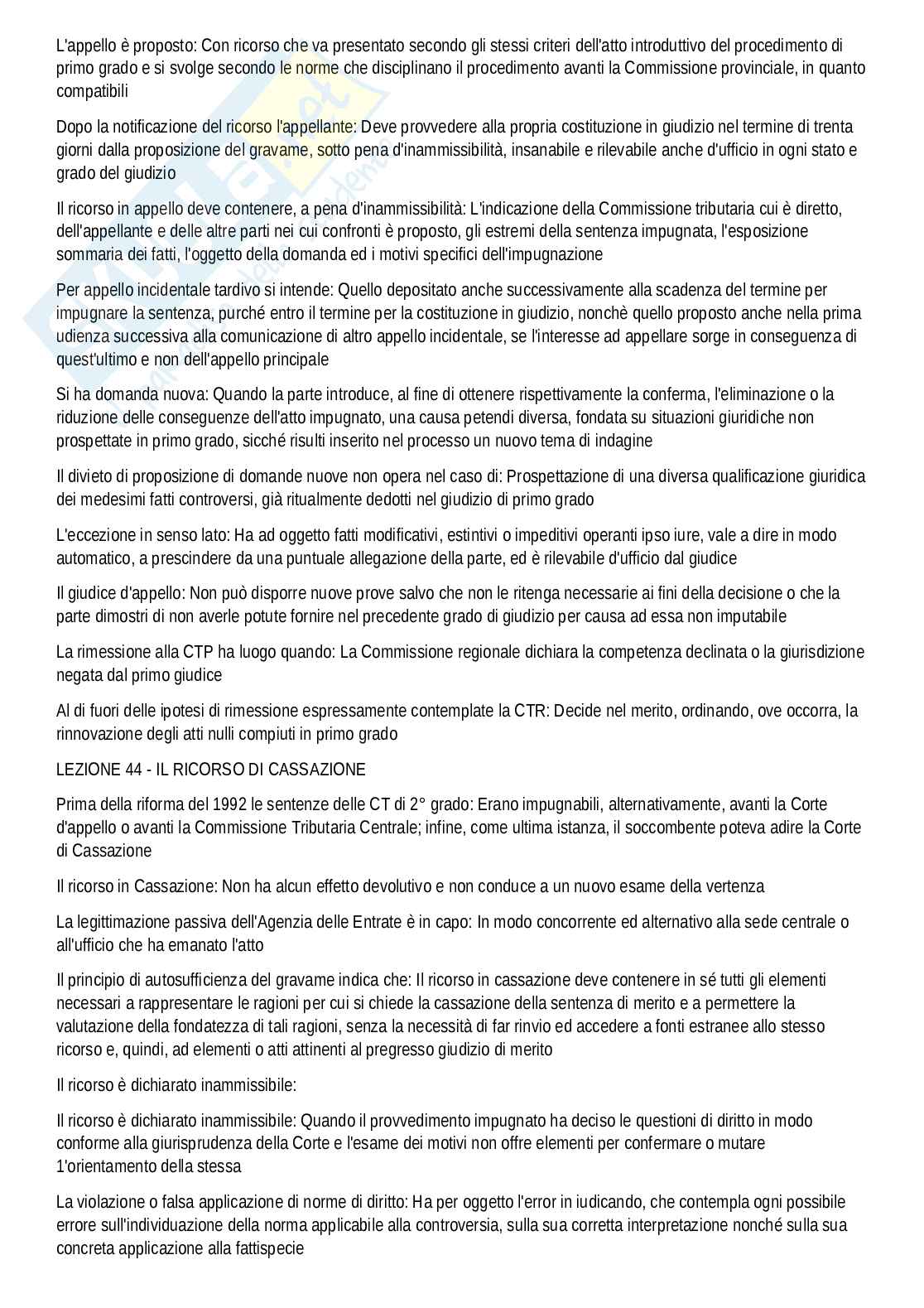 Paniere di Diritto tributario - 2024/25  Pag. 26