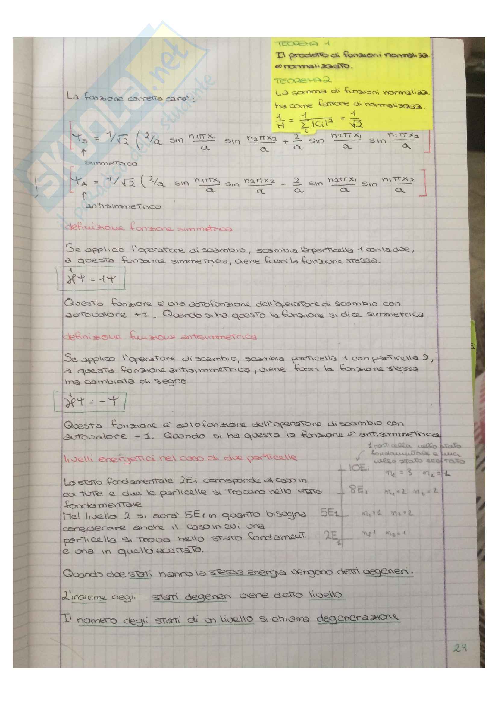 Appunti di Meccanica quantistica Pag. 21