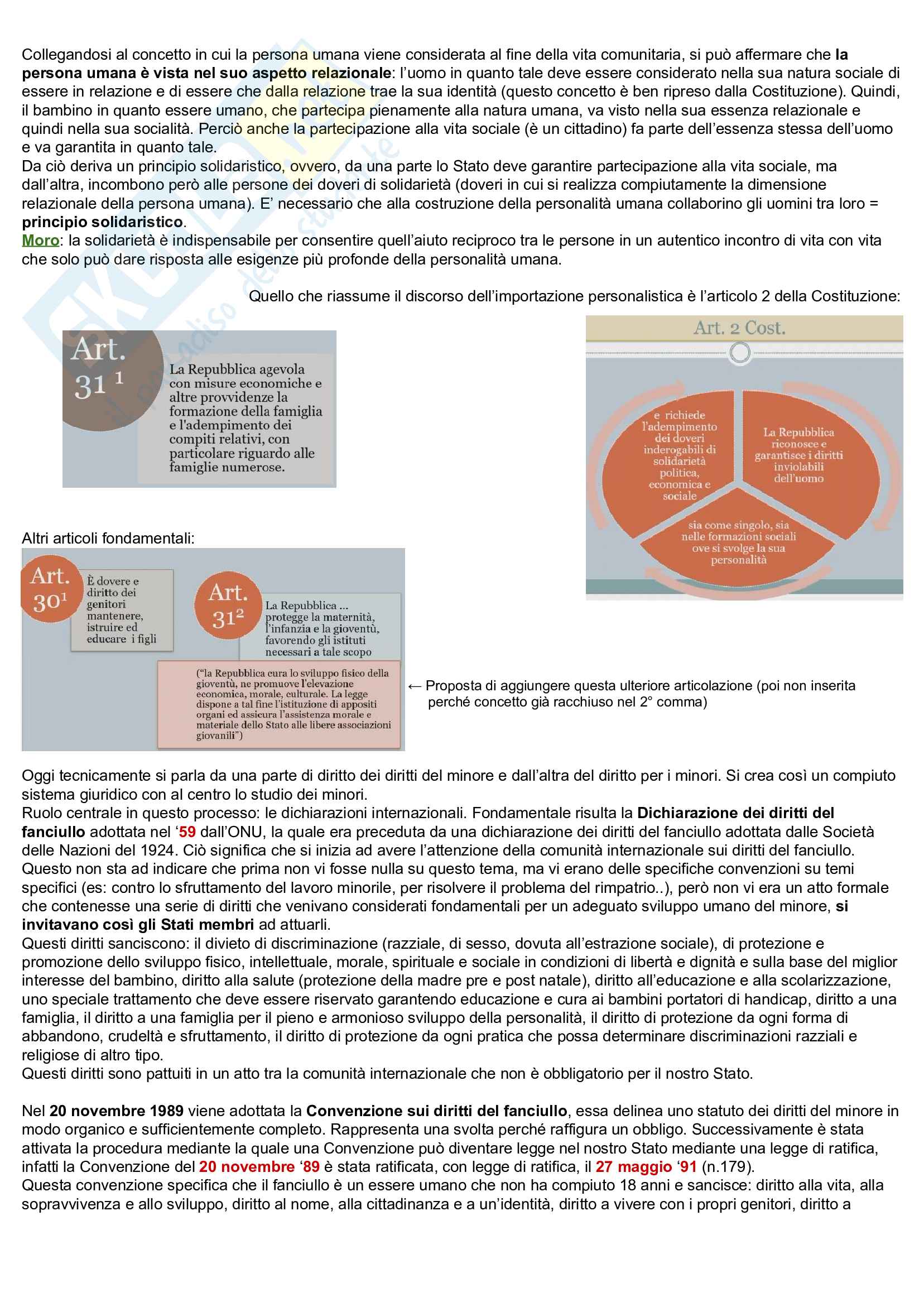 Esame Diritto minorile (Prof. Pongiluppi) Pag. 2