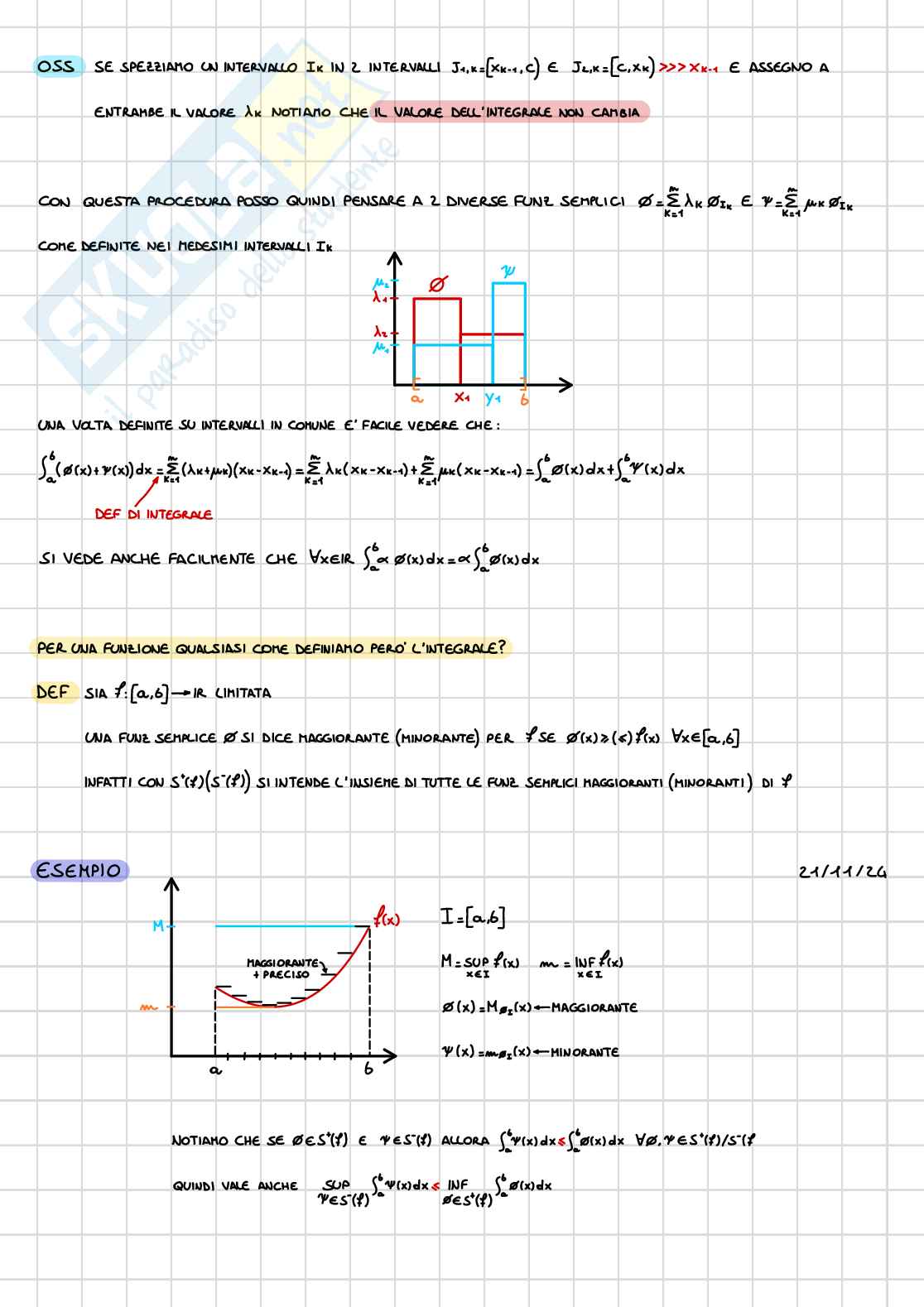 Analisi e geometria I - Integrali Pag. 2