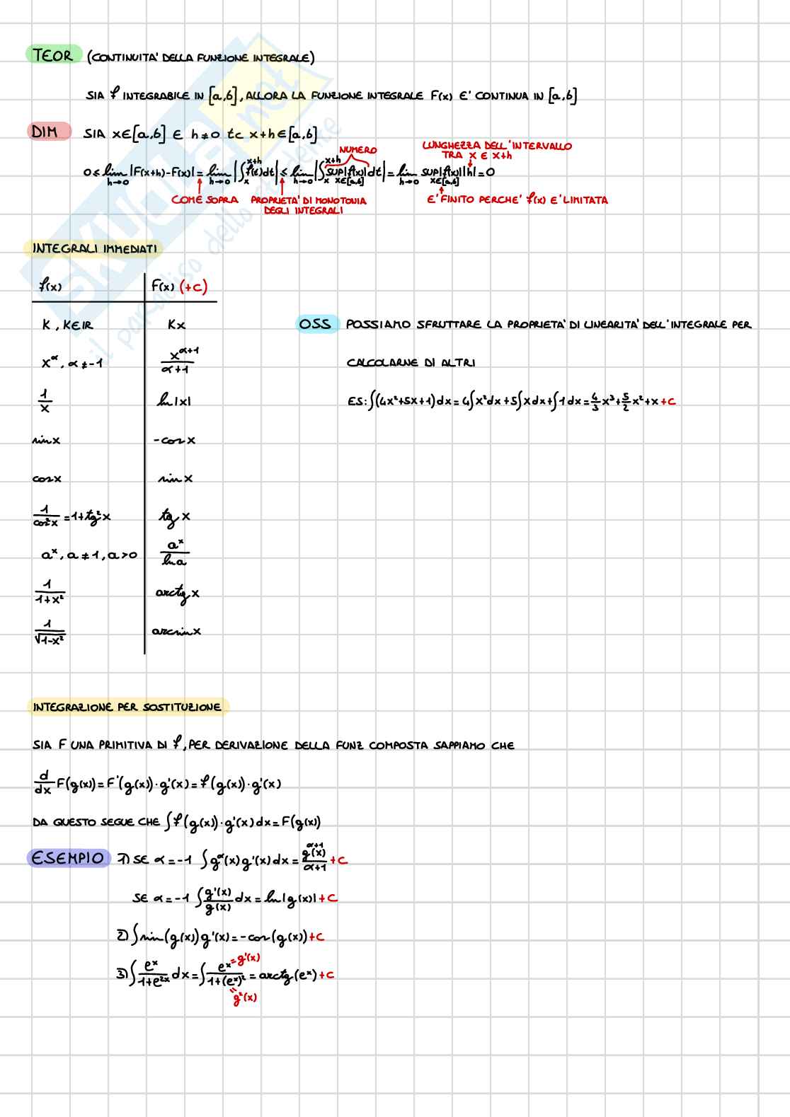 Analisi e geometria I - Integrali Pag. 6