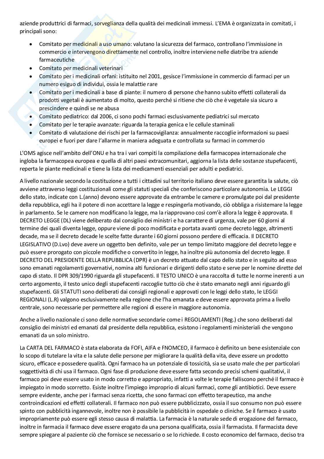 Legislazione farmaceutica Pag. 2