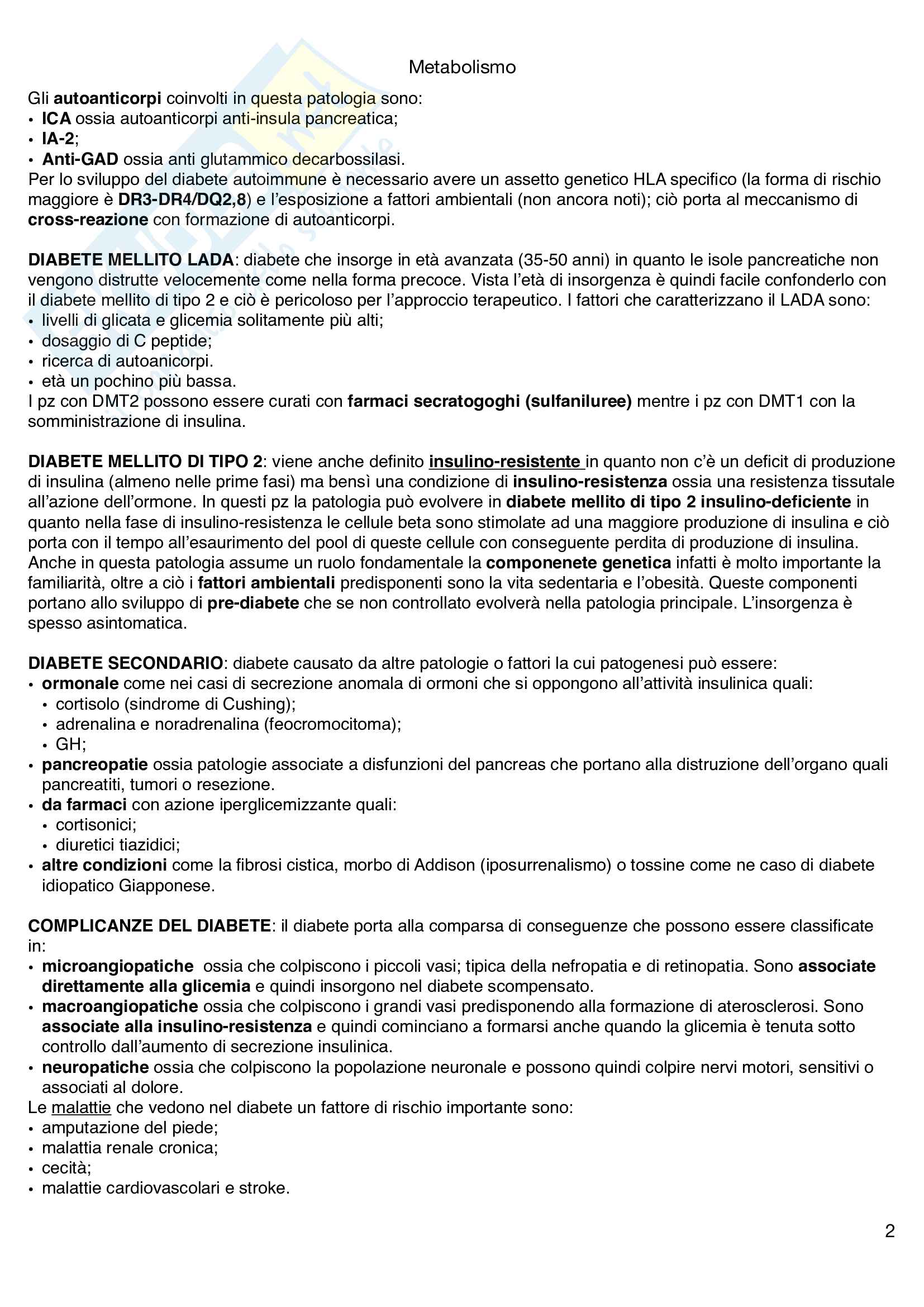 Riassunto specialità Medico Chirurgiche 2 Pag. 2