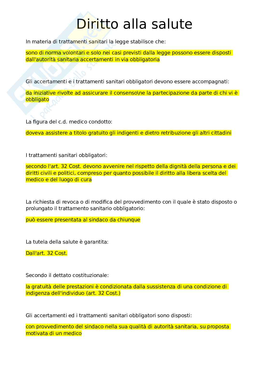 Diritto alla salute online