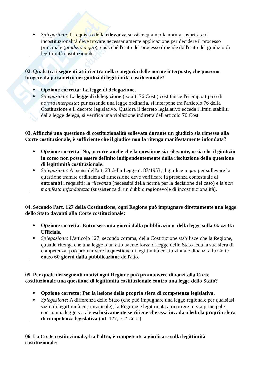 Paniere Istituzioni di diritto pubblico Pag. 91
