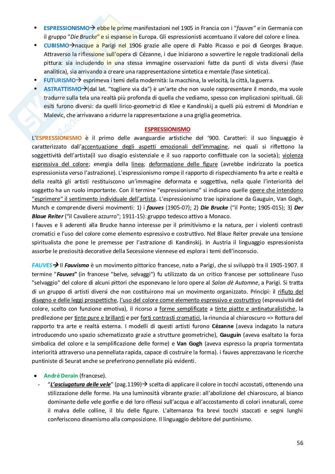 Riassunto esame Storia dell'arte contemporanea, Prof. Meyer Susanne Adina, libro consigliato Carlo Bertelli Invito all'Arte. Edizione gialla. 3., Carlo Bertelli Pag. 56