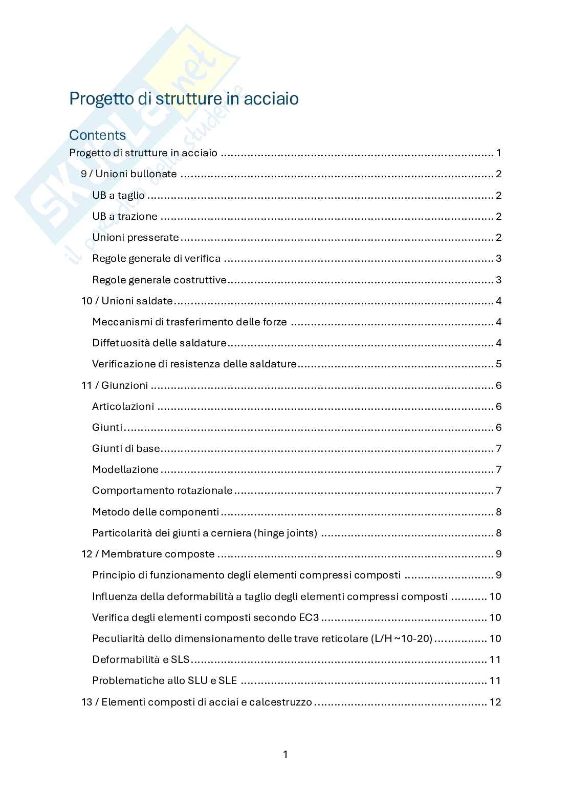 Progettazione di strutture in acciaio - Domande seconda parte Pag. 1