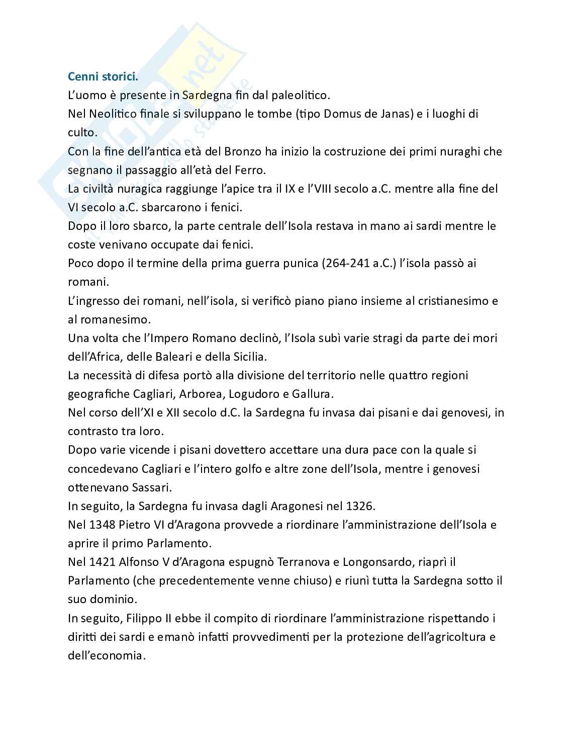 Turismo e paesaggio della Sardegna Pag. 2