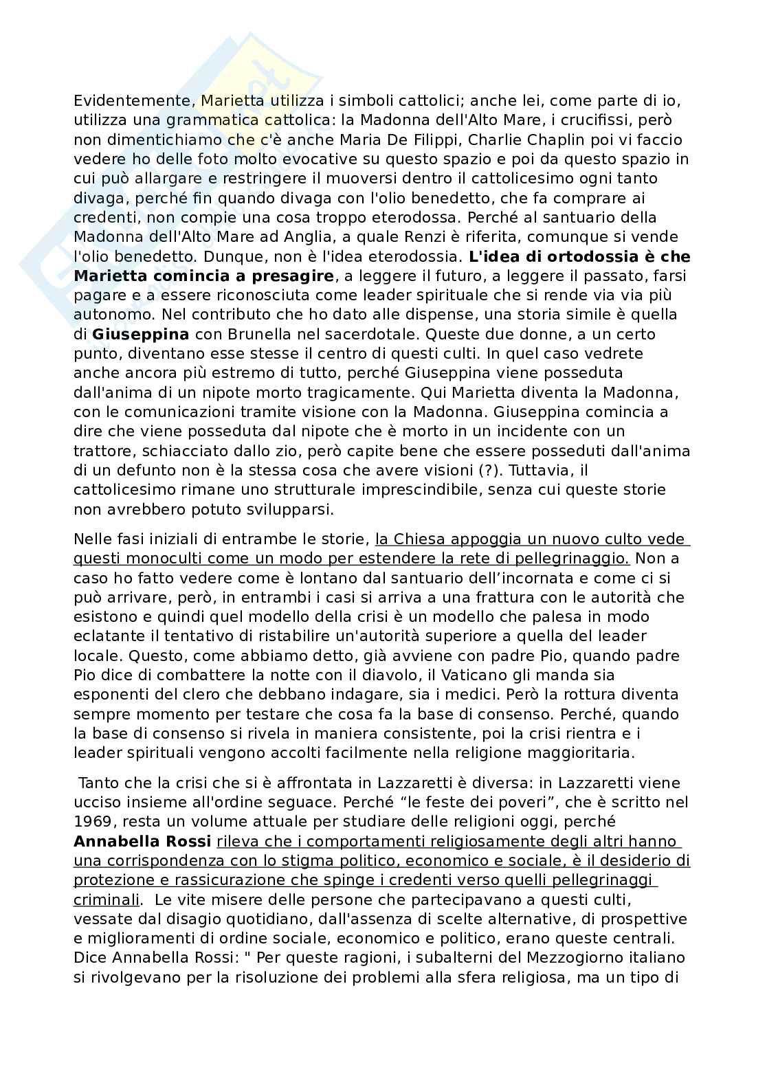 Appunti Antropologia delle religioni  Pag. 2