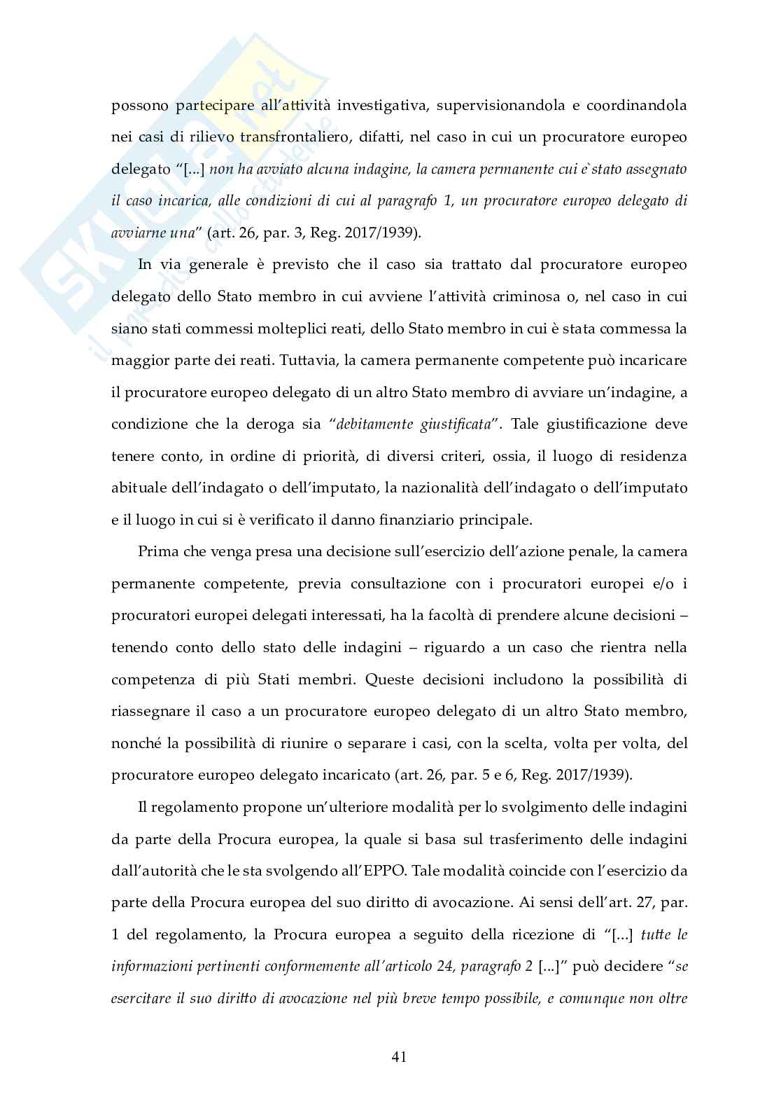 Cooperazione giudiziaria nell'UE: il ruolo della Procura Europea Pag. 46