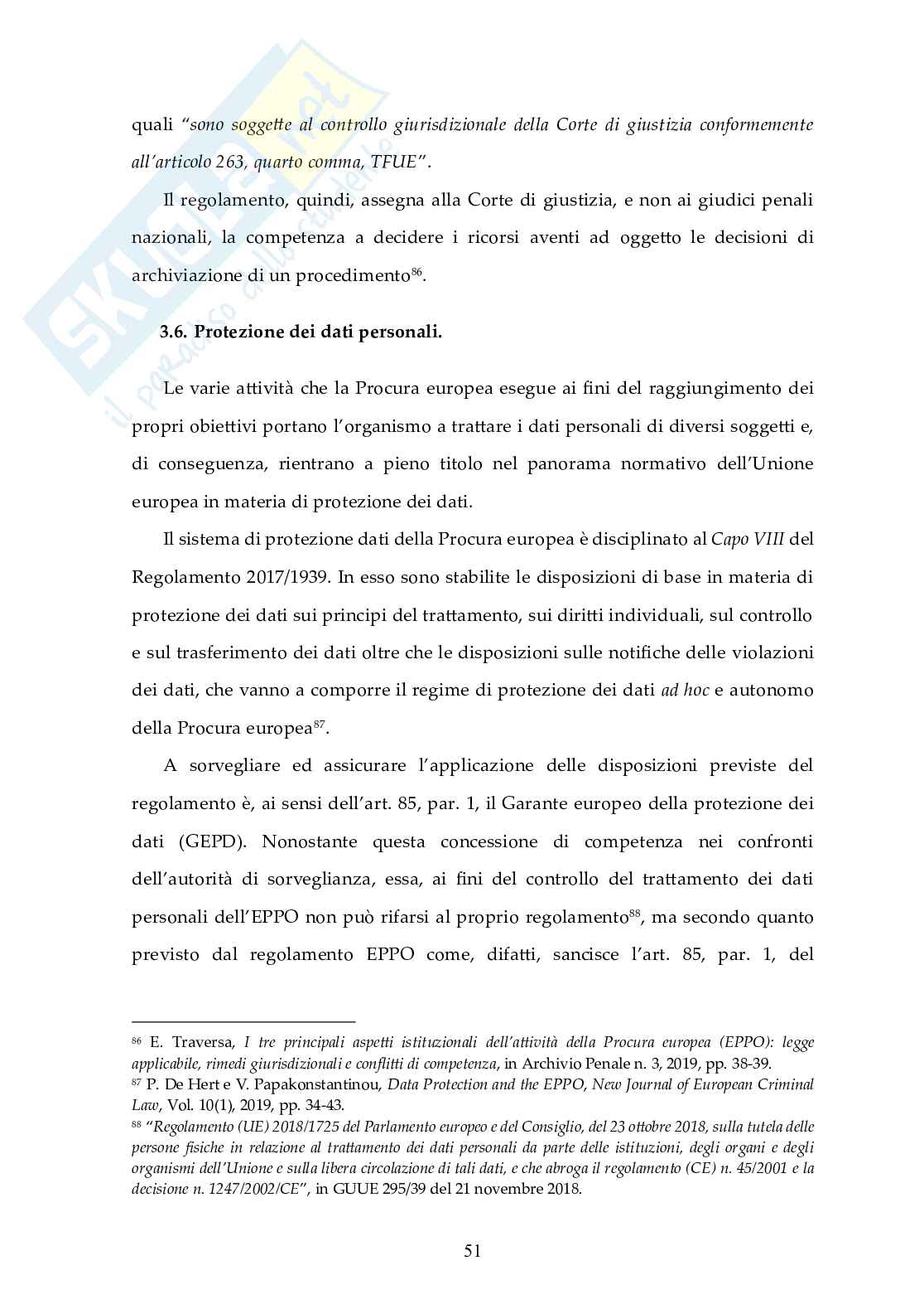 Cooperazione giudiziaria nell'UE: il ruolo della Procura Europea Pag. 56