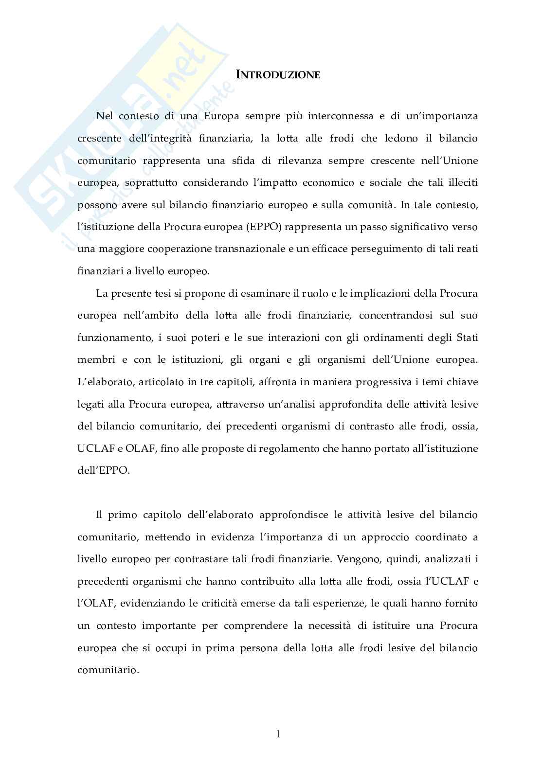 Cooperazione giudiziaria nell'UE: il ruolo della Procura Europea Pag. 6