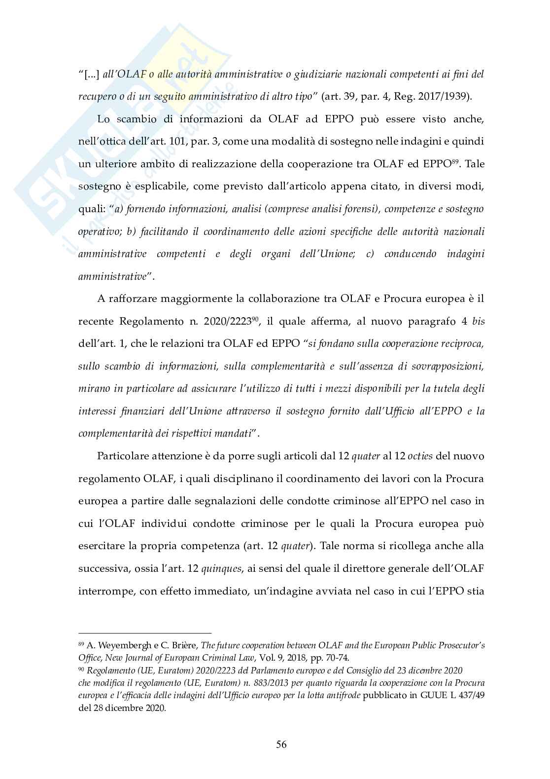 Cooperazione giudiziaria nell'UE: il ruolo della Procura Europea Pag. 61