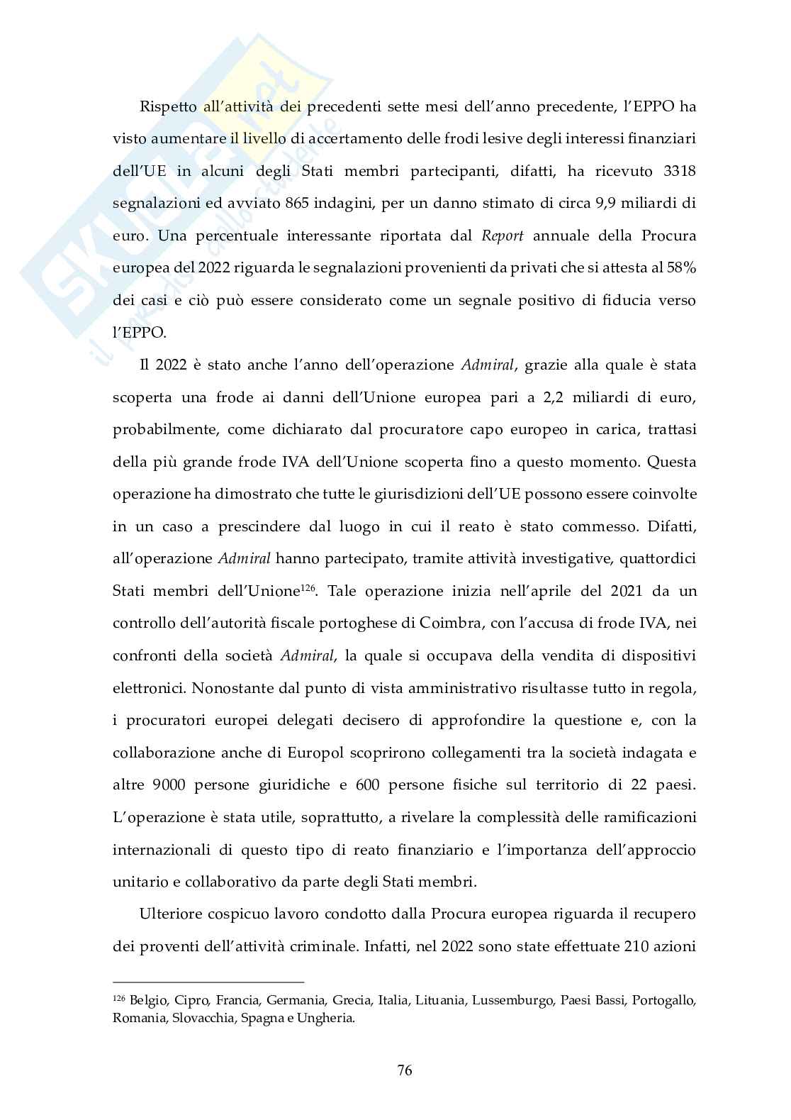 Cooperazione giudiziaria nell'UE: il ruolo della Procura Europea Pag. 81