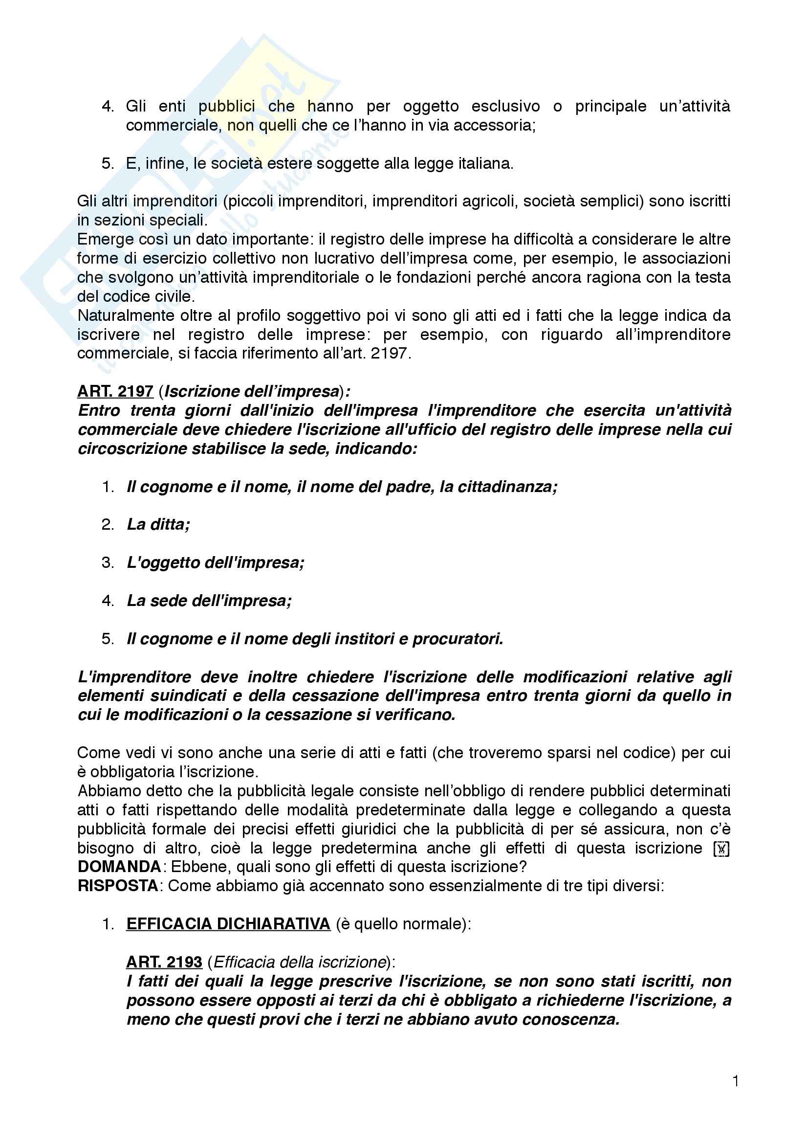 Diritto commerciale- Appunti Pag. 41