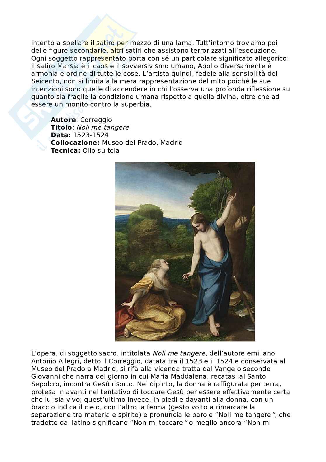 Esercitazioni del laboratorio di lettura dell'opera d'arte  Pag. 2