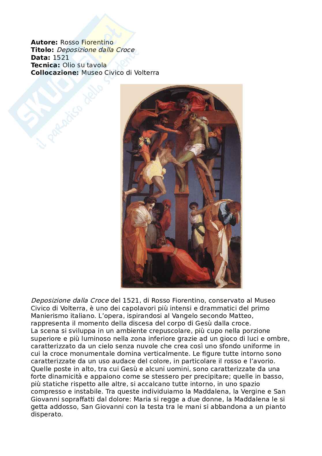Esercitazioni del laboratorio di lettura dell'opera d'arte  Pag. 6