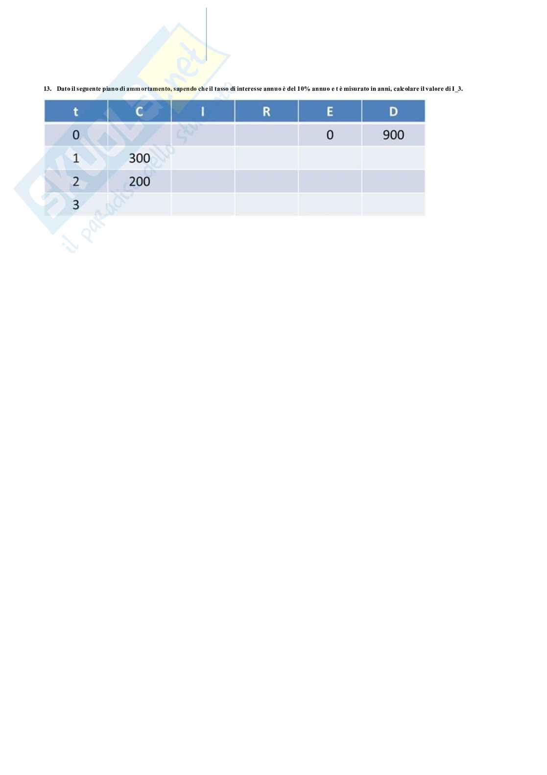 Paniere Matematica finanziaria  Pag. 61