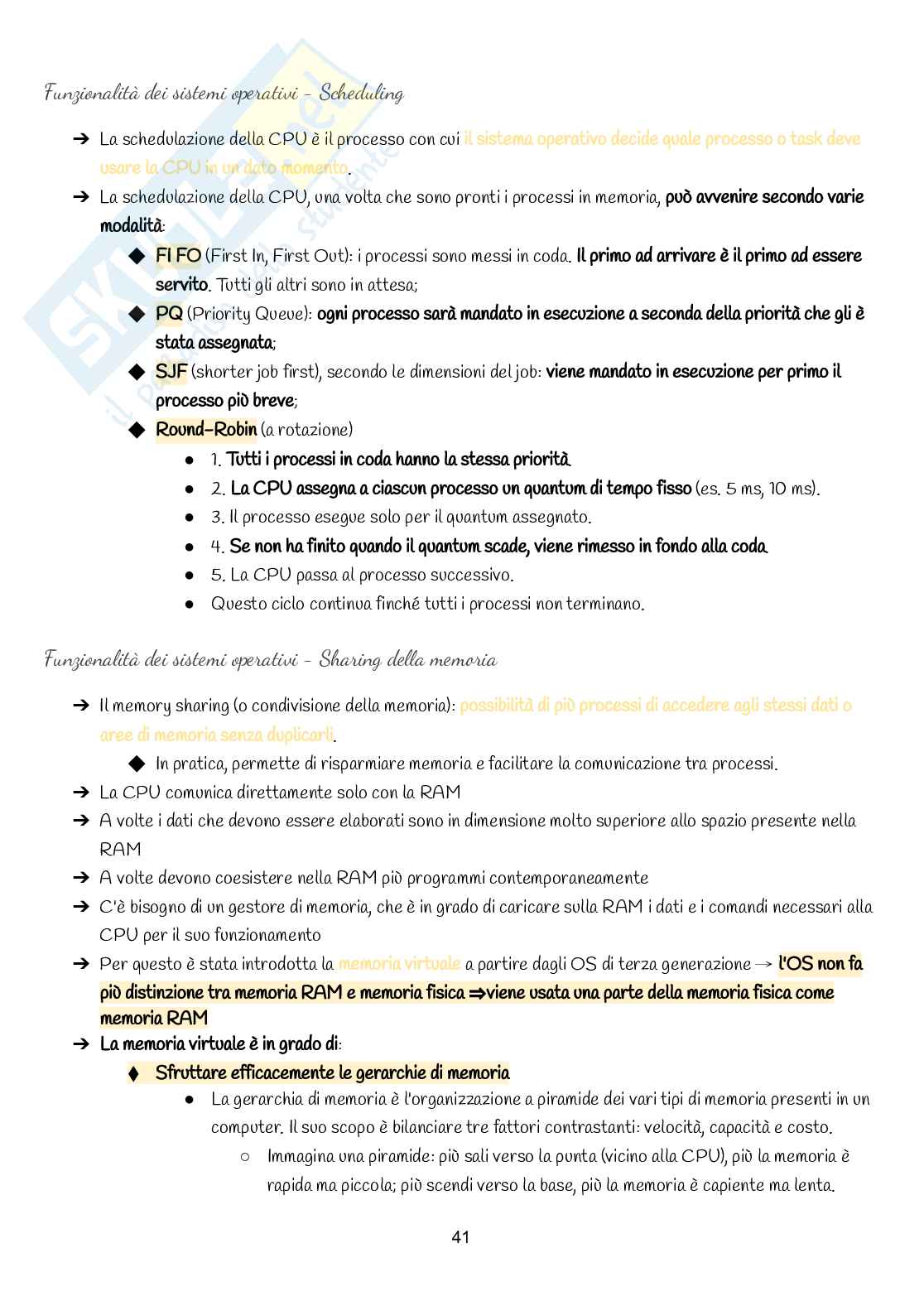 Elementi di informatica Pag. 41