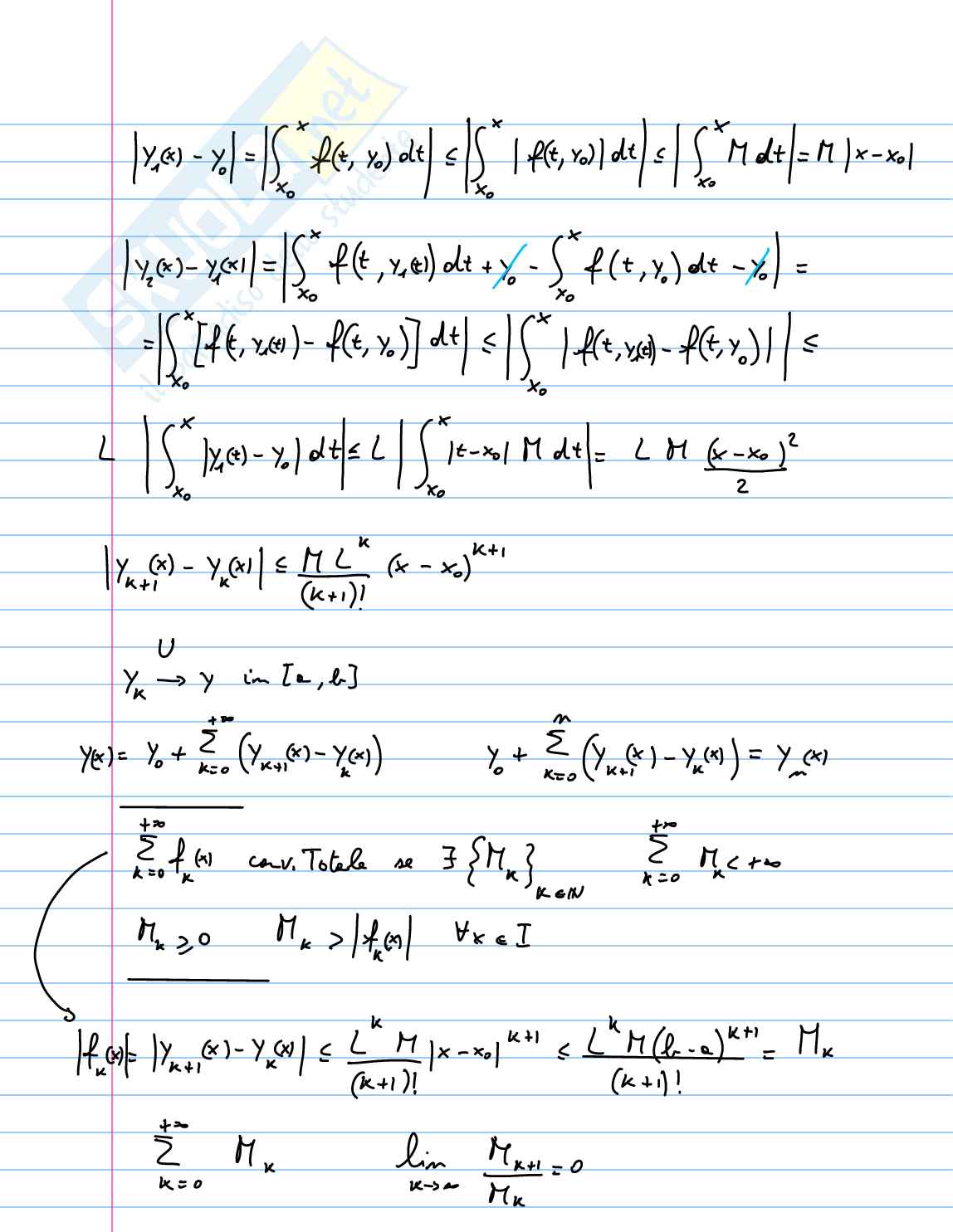Equazioni differenziali ordinarie Pag. 11