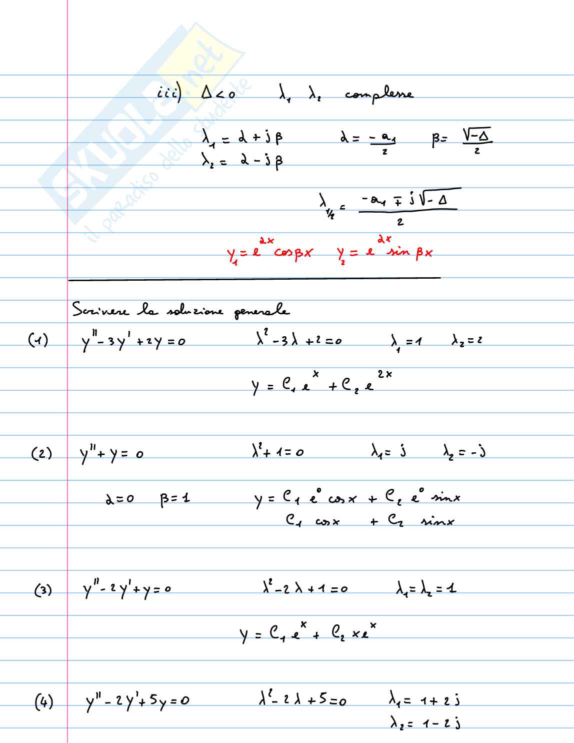 Equazioni differenziali ordinarie Pag. 21