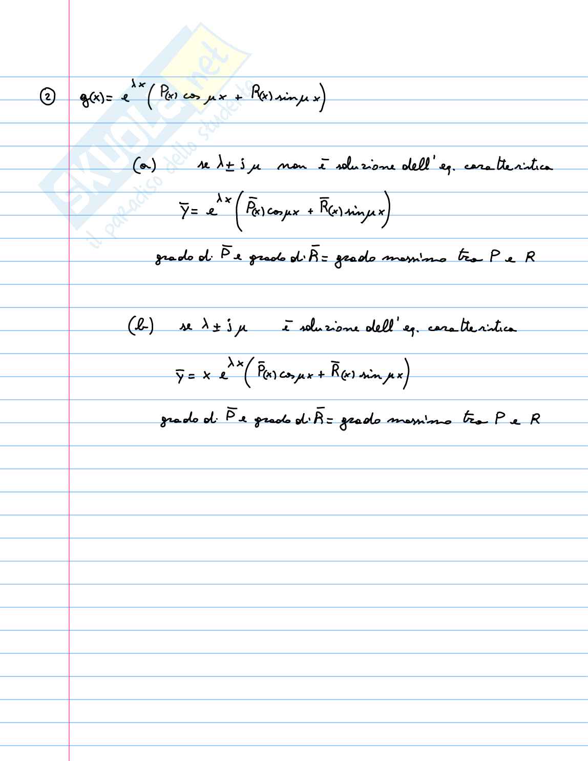 Equazioni differenziali ordinarie Pag. 26