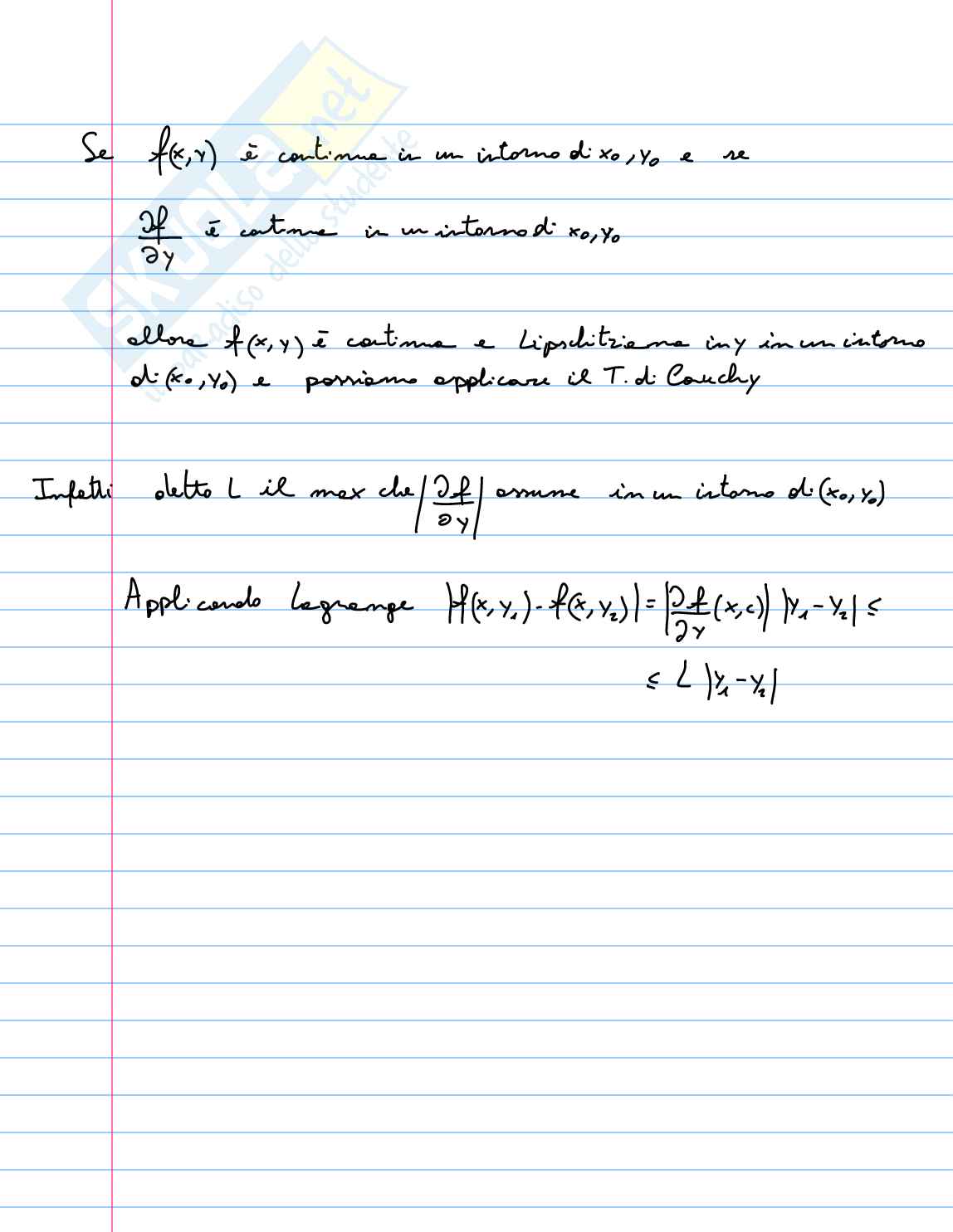 Equazioni differenziali ordinarie Pag. 6