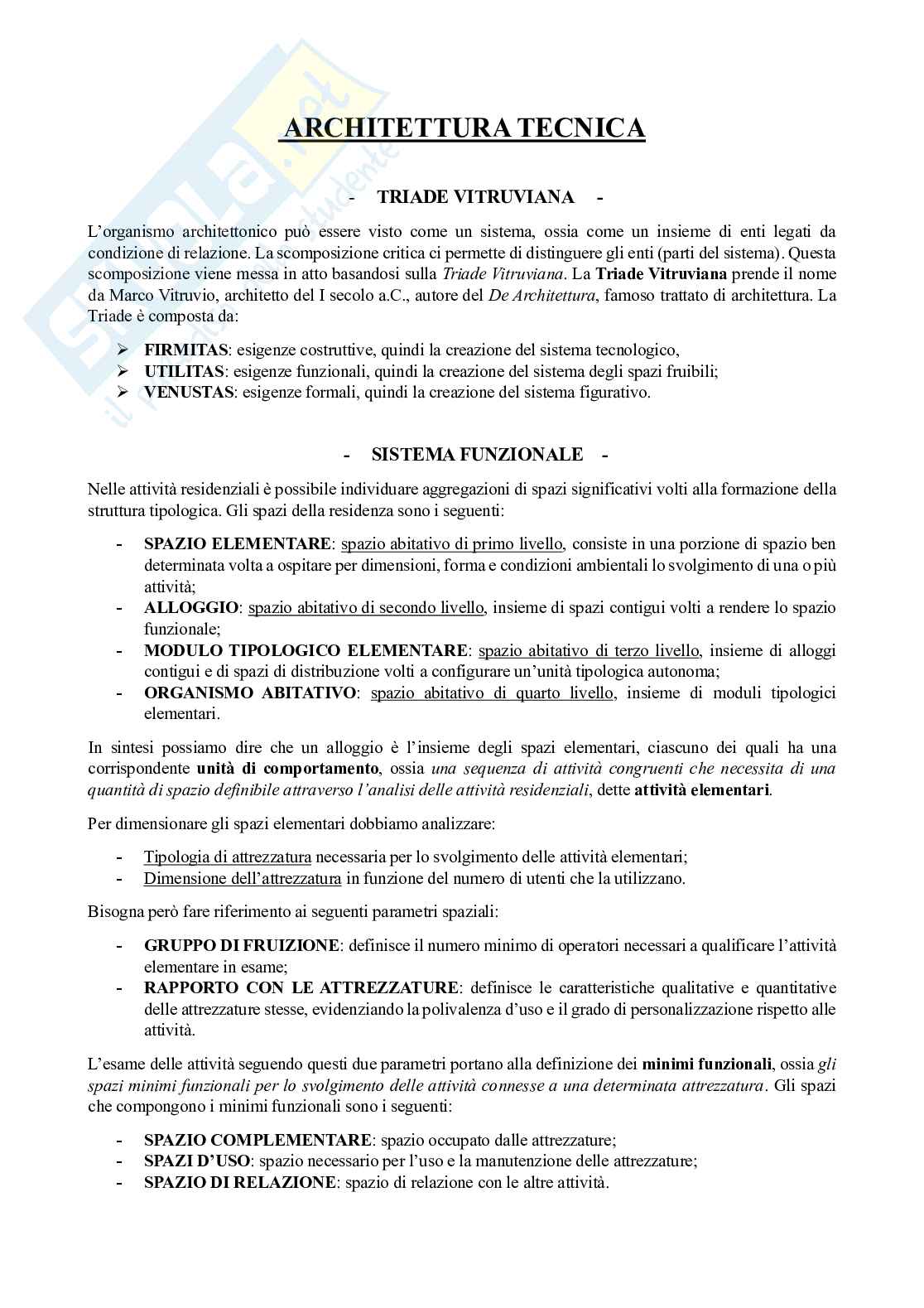 Architettura tecnica Pag. 1