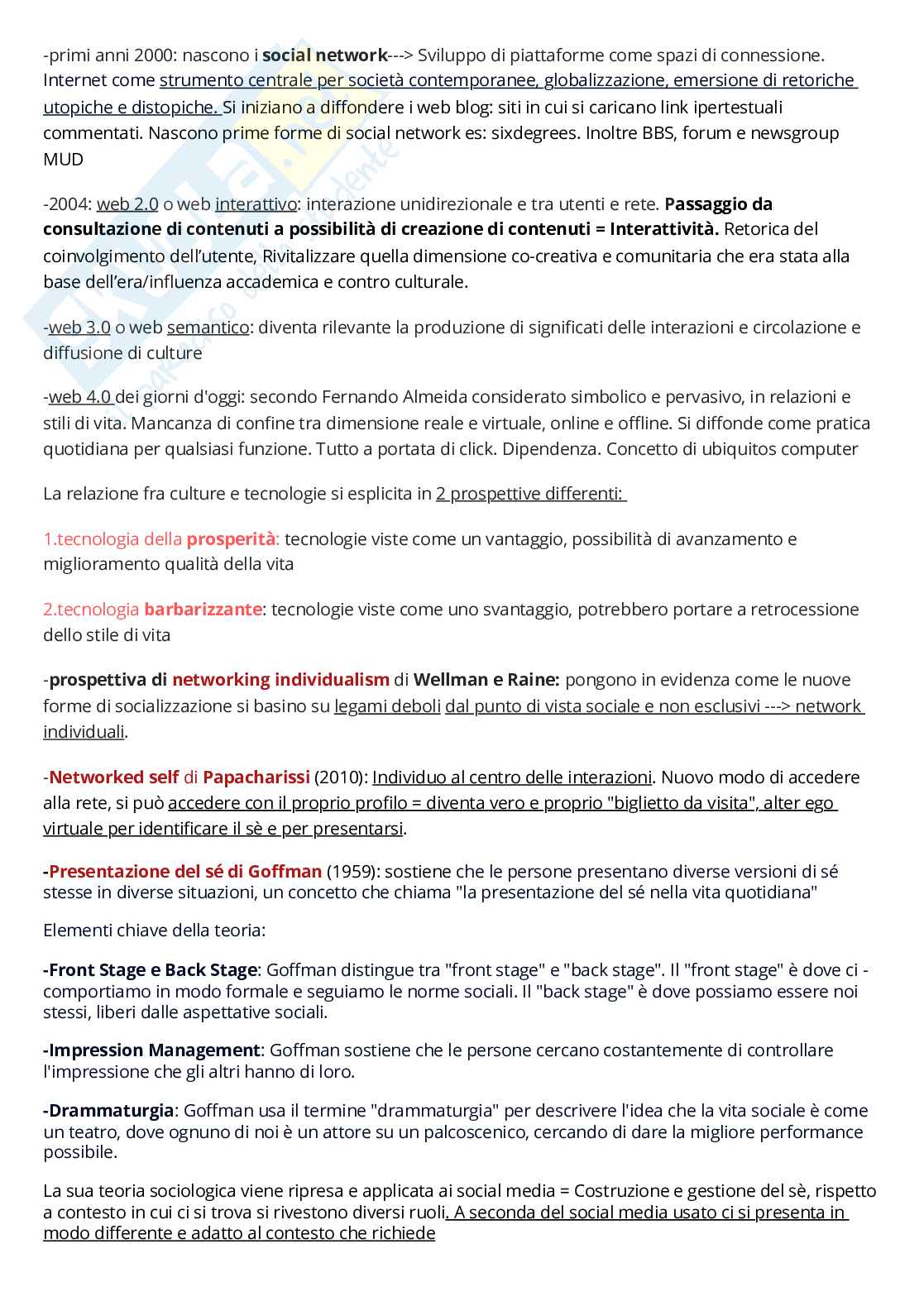 Riassunto esame Teorie e tecniche della comunicazione mediale, Prof. Lucini Barbara, libro consigliato Il primo libro di teoria dei media , Eugeni Pag. 31