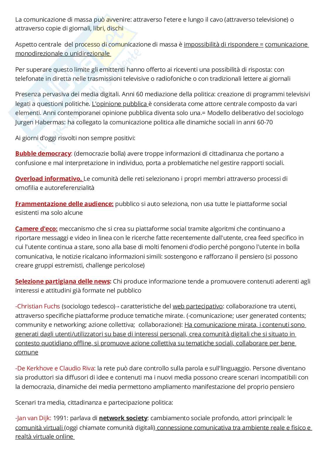 Riassunto esame Teorie e tecniche della comunicazione mediale, Prof. Lucini Barbara, libro consigliato Il primo libro di teoria dei media , Eugeni Pag. 6