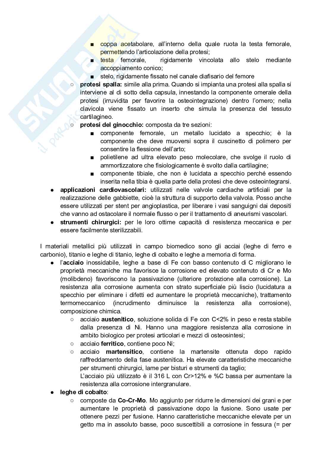 Biomateriali Pag. 36