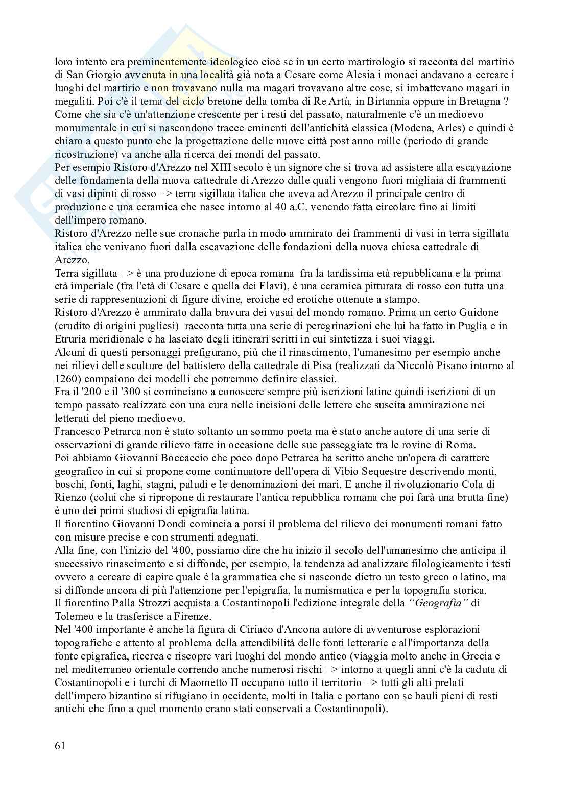 Archeologia dei paesaggi (appunti e slide) Pag. 61